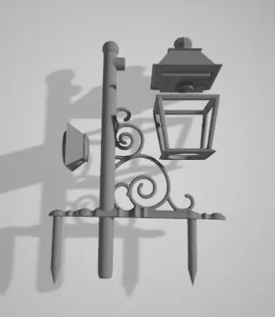 wall lamp 2 3D print model_0