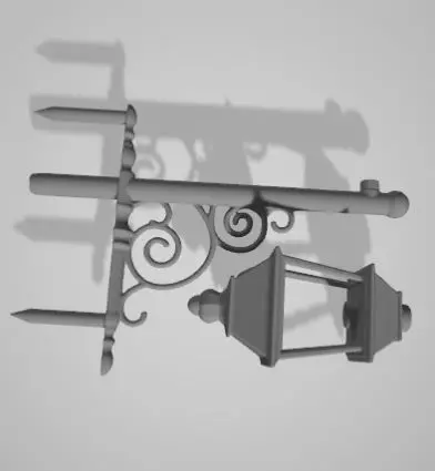 wall lamp 3 3D print model_0