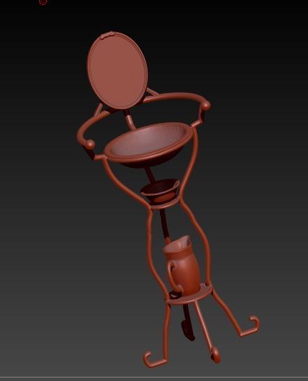 antique sink 3D print model_4