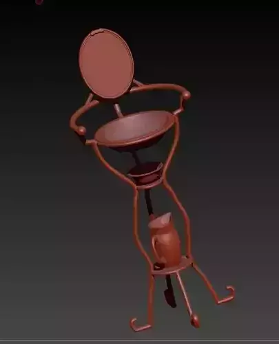 antique sink 3D print model