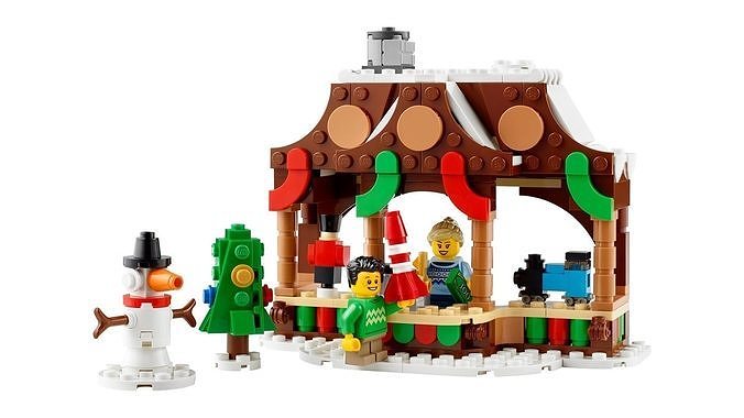 TwindBricks3D - 40602 Winter Market Stall 3D print model