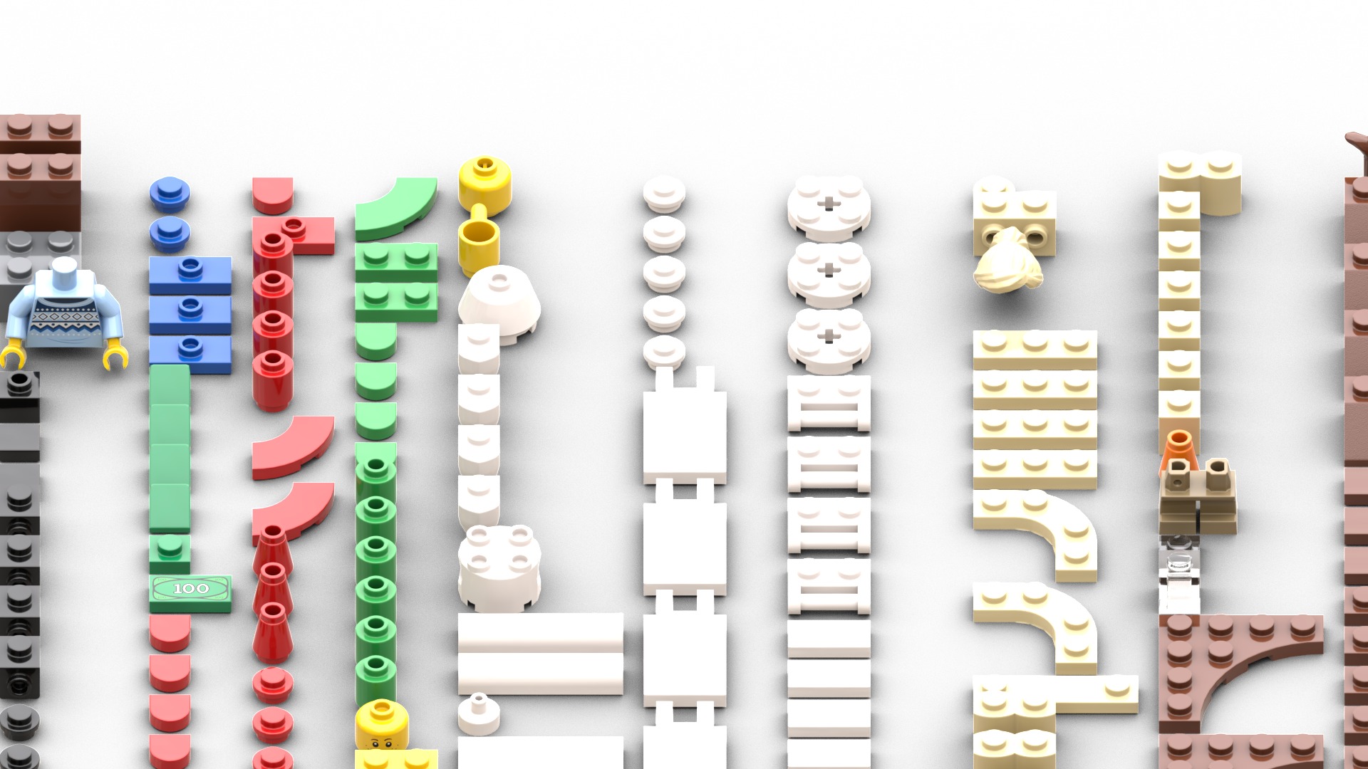 TwindBricks3D - 40602 Winter Market Stall 3D print model_1