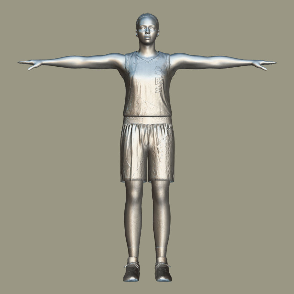 T-P Rigged Kiah Stokes Las Vegas Aces 3D model_5