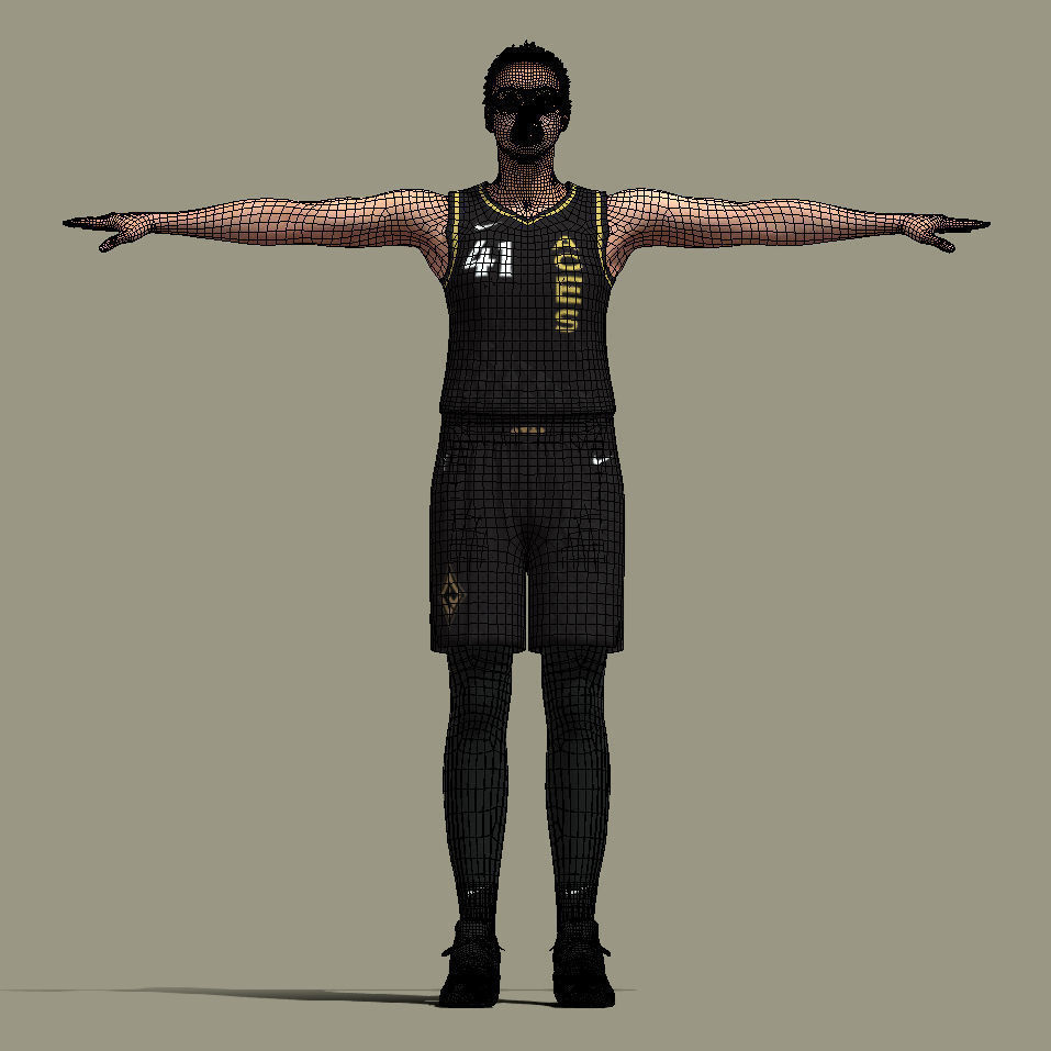 T-P Rigged Kiah Stokes Las Vegas Aces 3D model_7