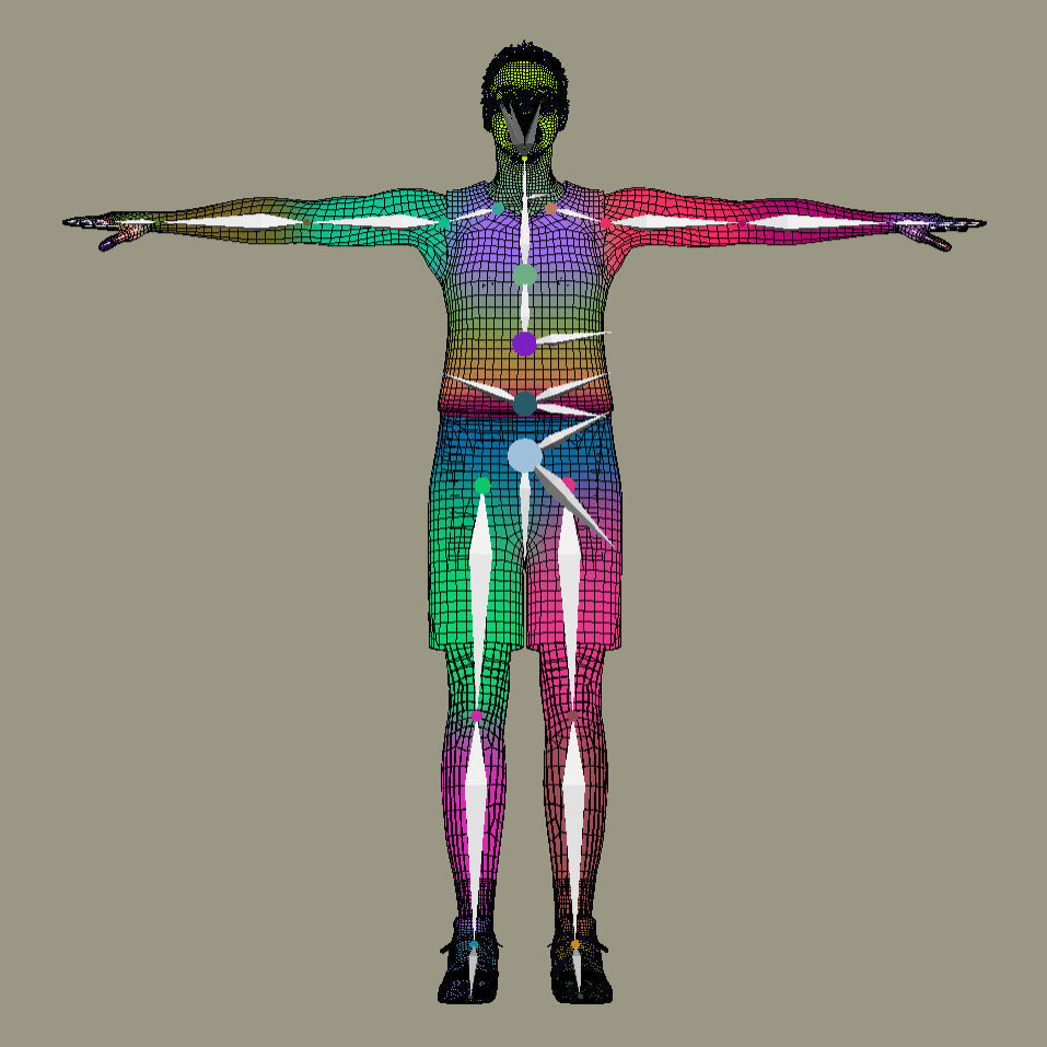 T-P Rigged Kiah Stokes Las Vegas Aces 3D model_9