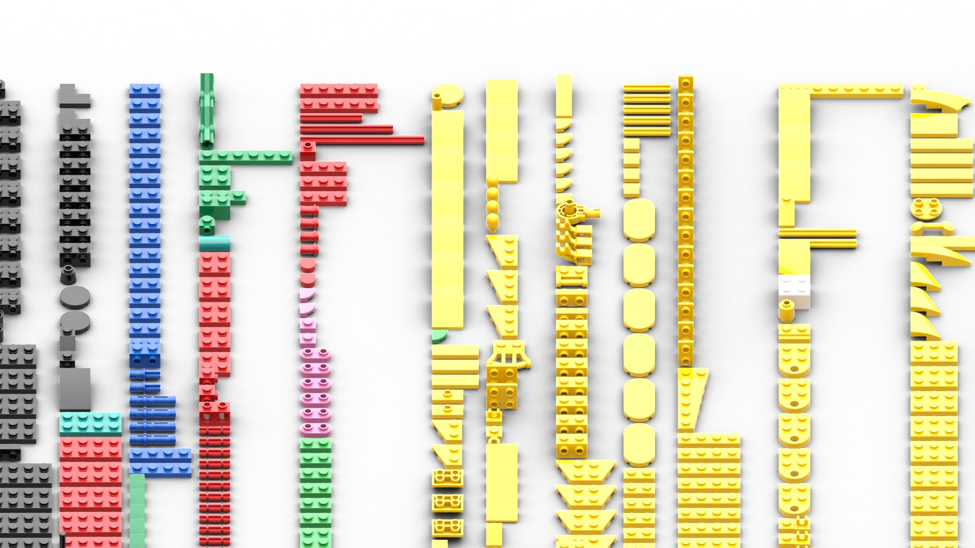 TwindBricks3D - 77072 Peely Bone 3D print model_1