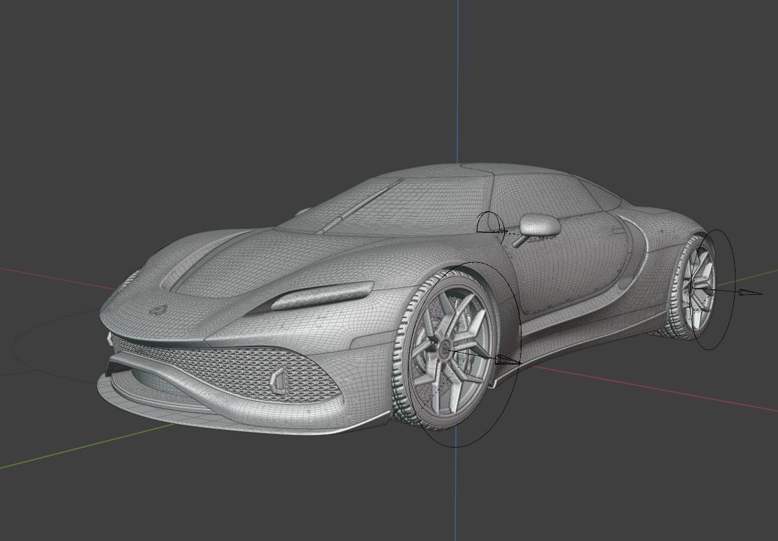 Modeling Car 3D model_4