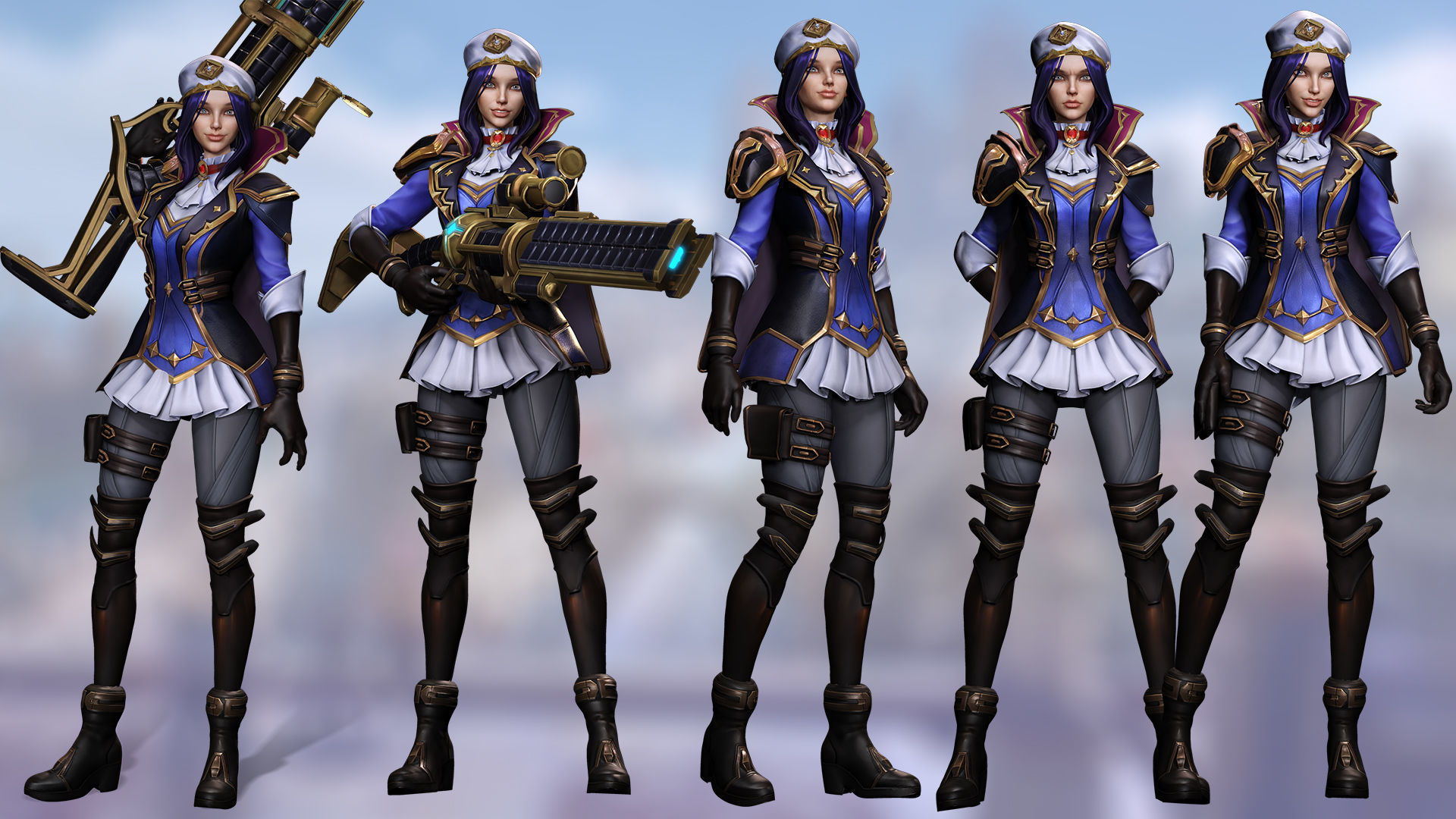Caitlyn Kiramman Arcane 2 Low-poly 3D model_2
