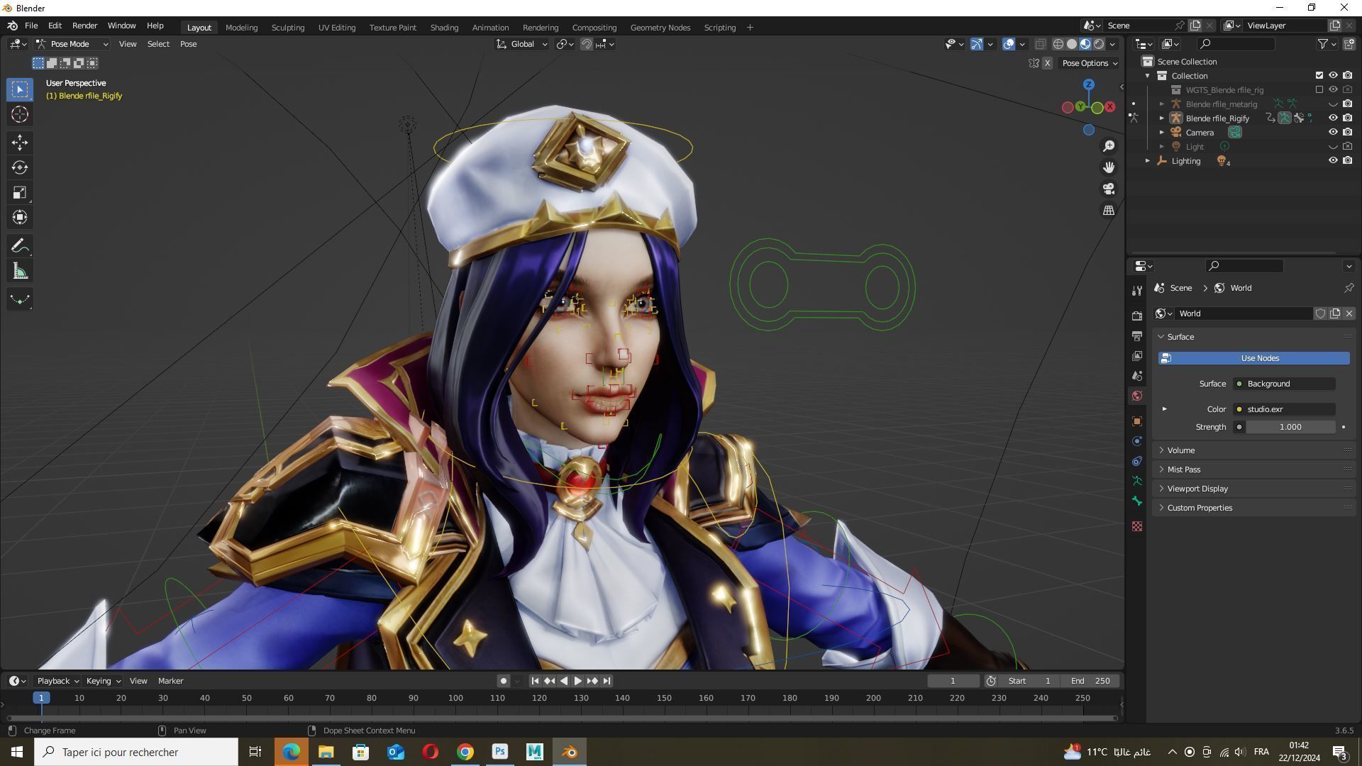 Caitlyn Kiramman Arcane 2 Low-poly 3D model_16