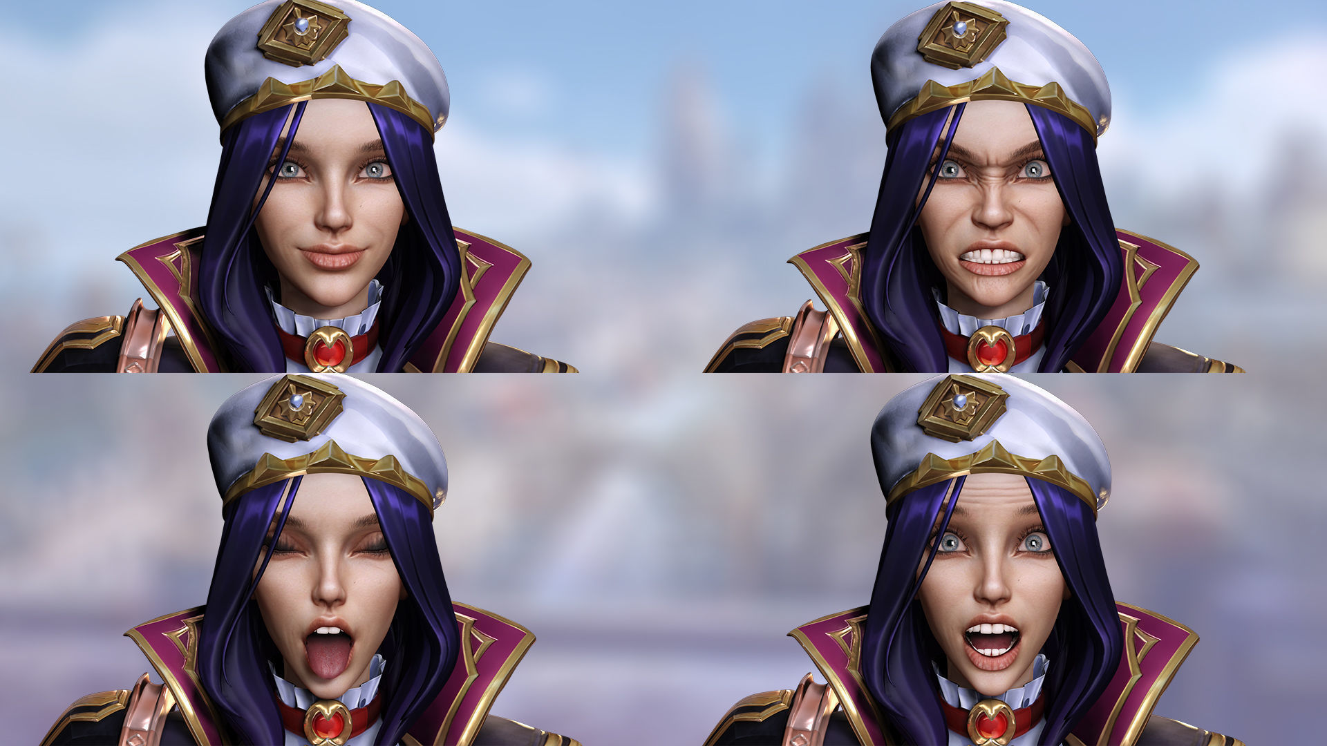 Caitlyn Kiramman Arcane 2 Low-poly 3D model_7