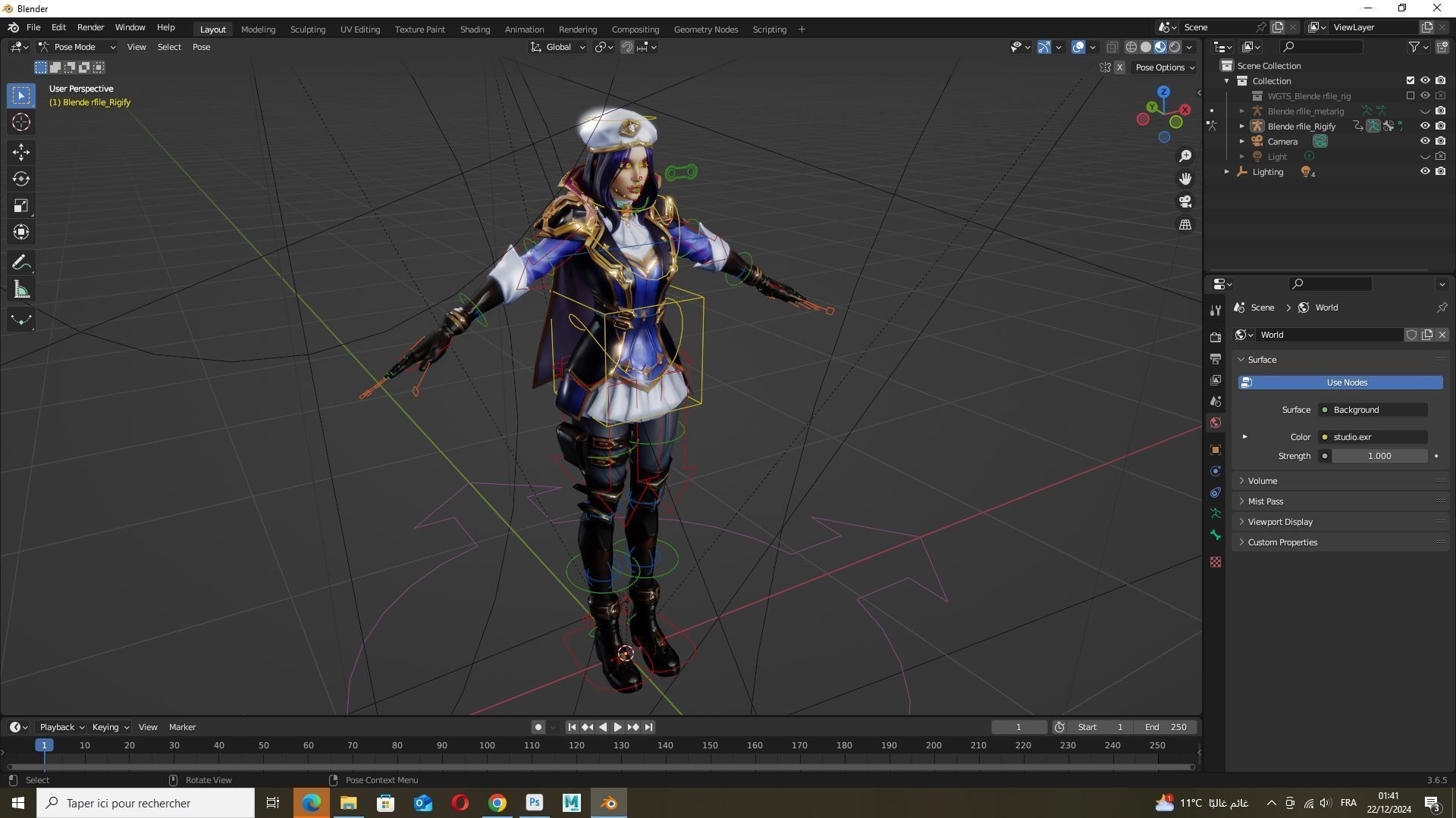Caitlyn Kiramman Arcane 2 Low-poly 3D model_15