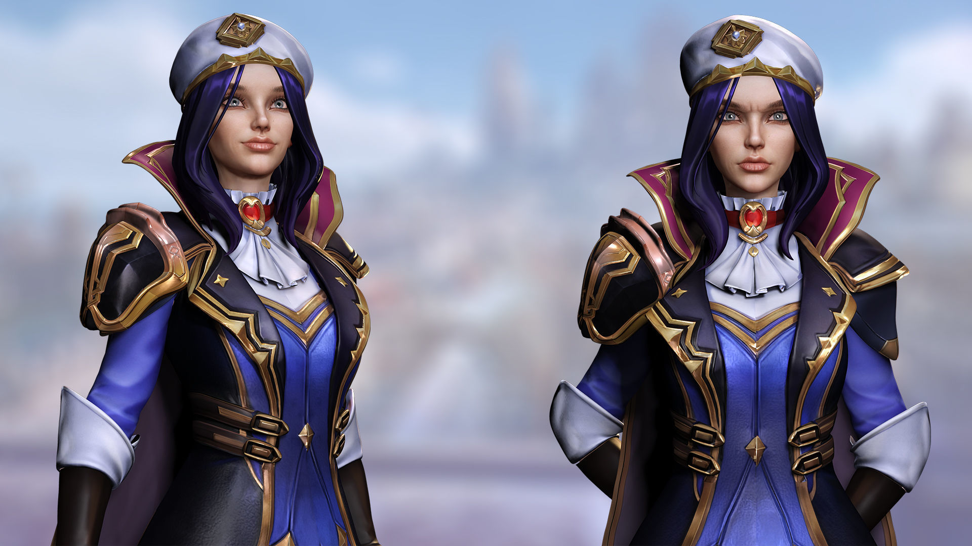 Caitlyn Kiramman Arcane 2 Low-poly 3D model_6