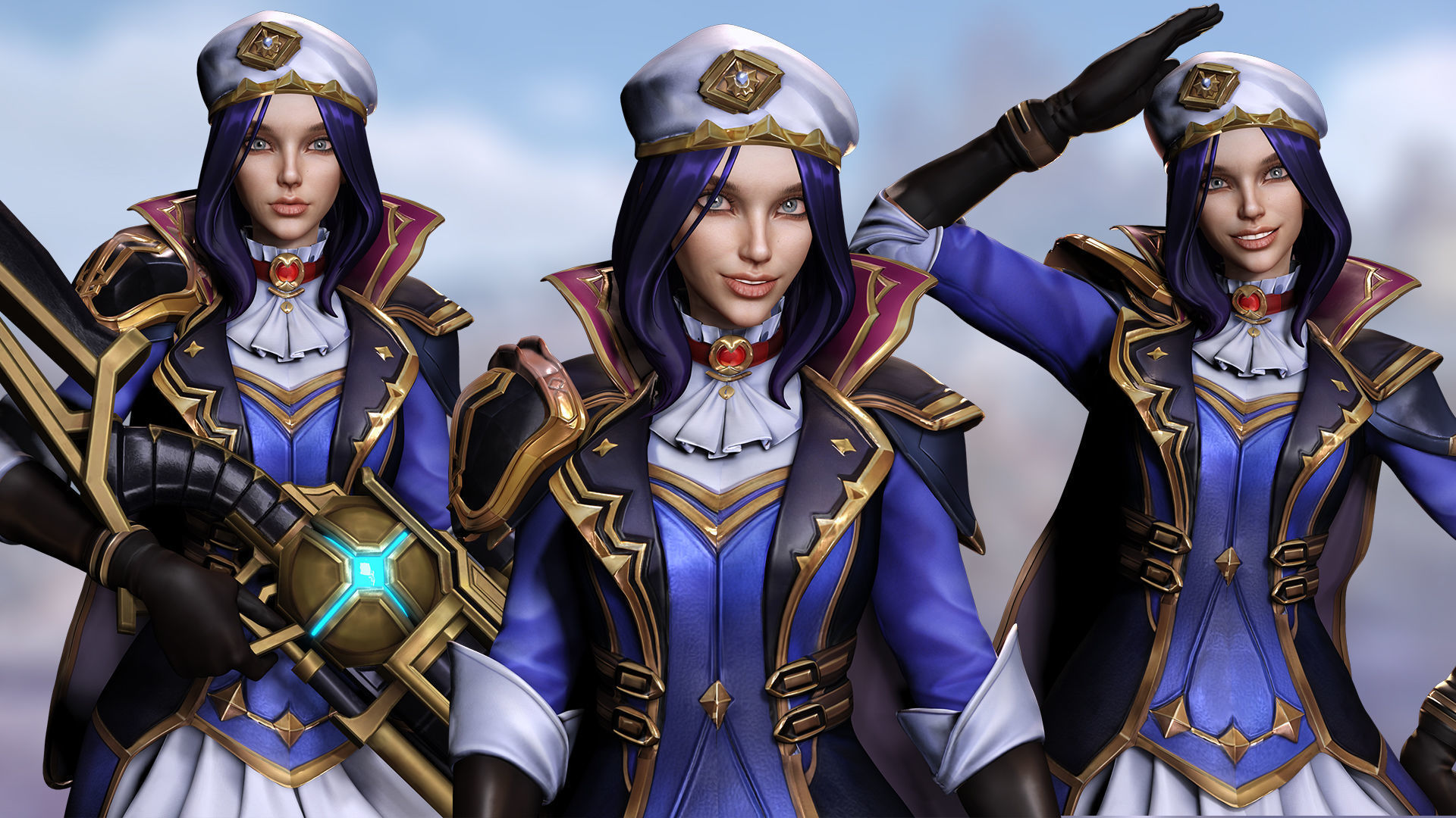 Caitlyn Kiramman Arcane 2 Low-poly 3D model_4