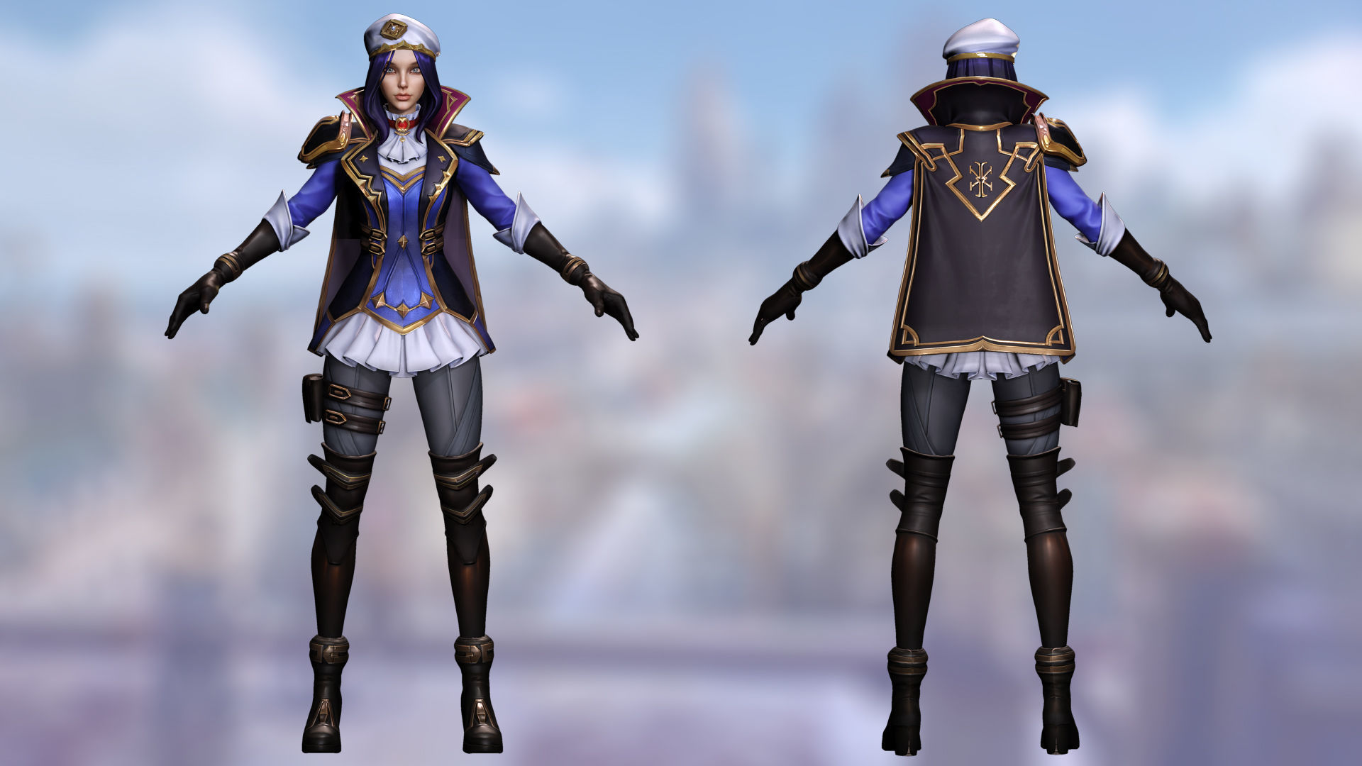 Caitlyn Kiramman Arcane 2 Low-poly 3D model_3