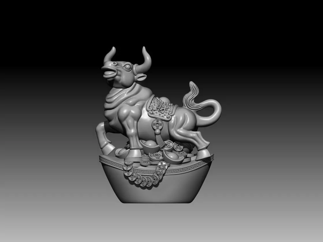 Chinese Zodiac Ox 3D print model_0