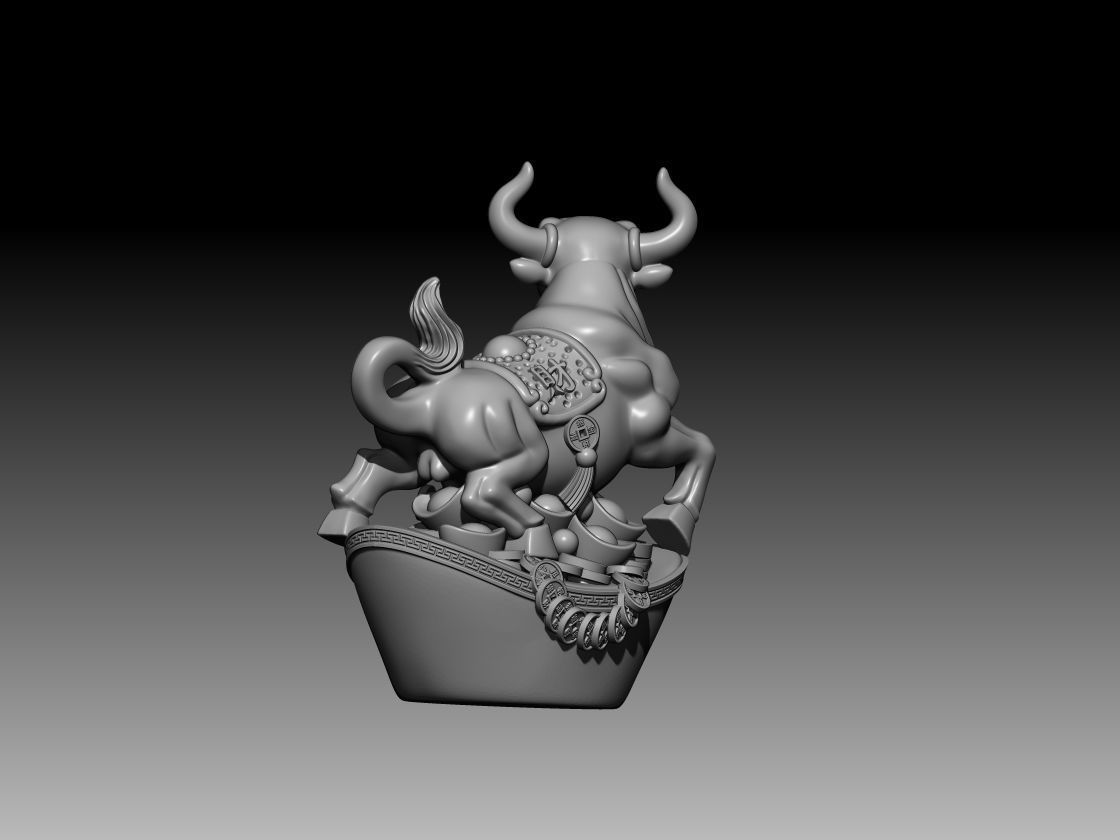 Chinese Zodiac Ox 3D print model_1