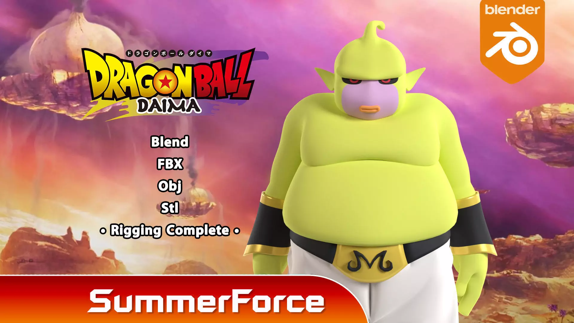 Majin Duu - Dragonball Daima 3D model