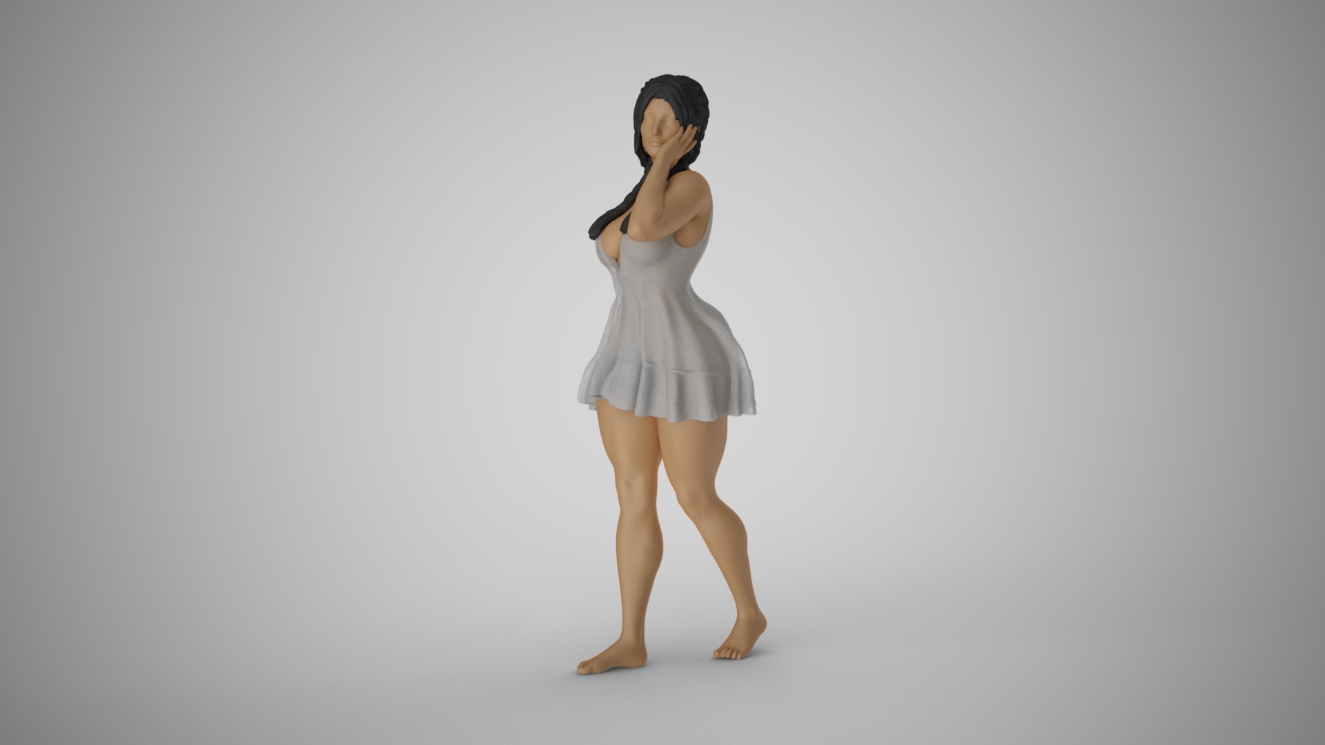 Appealing Woman 3D print model_9
