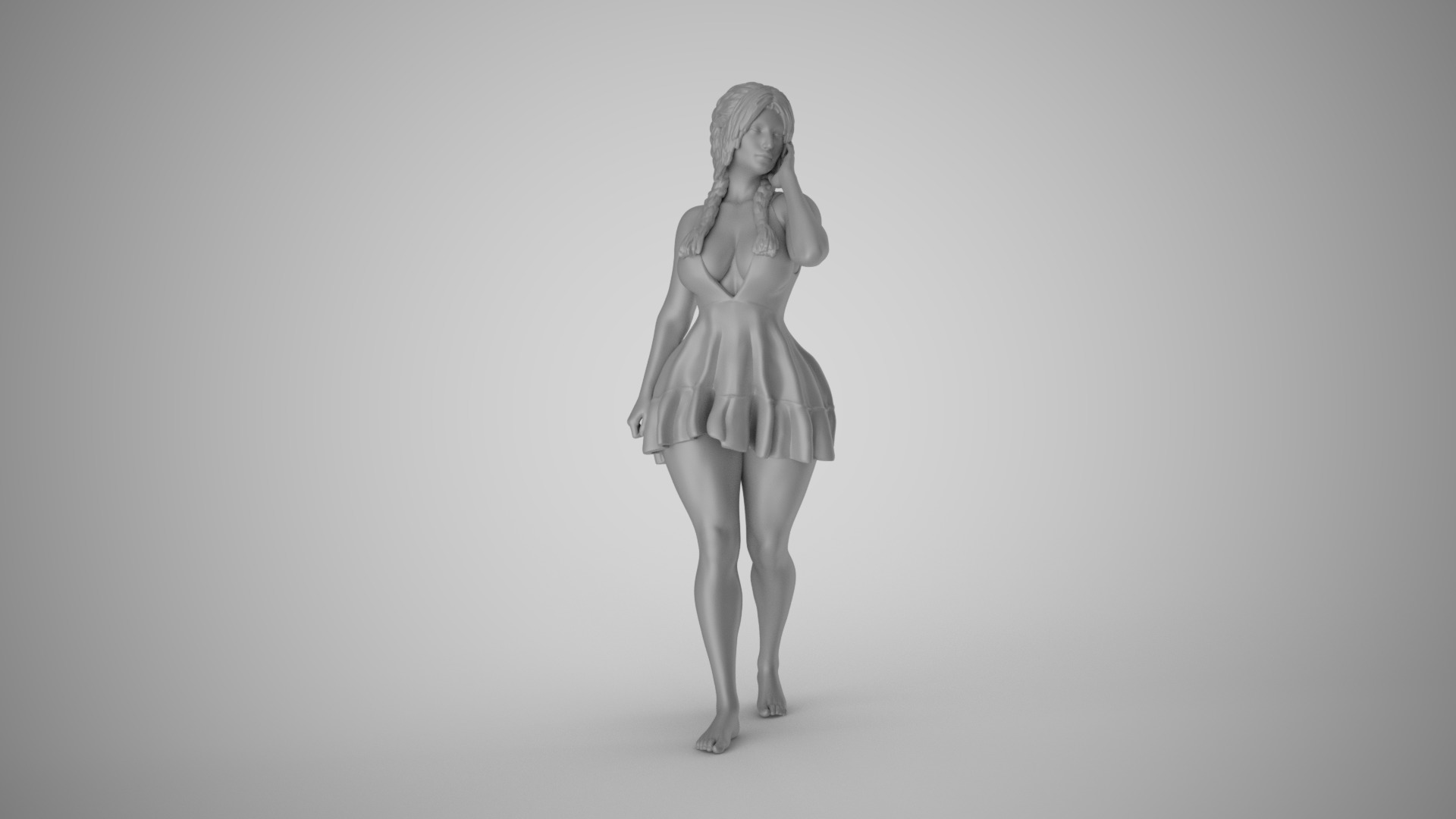 Appealing Woman 3D print model_3