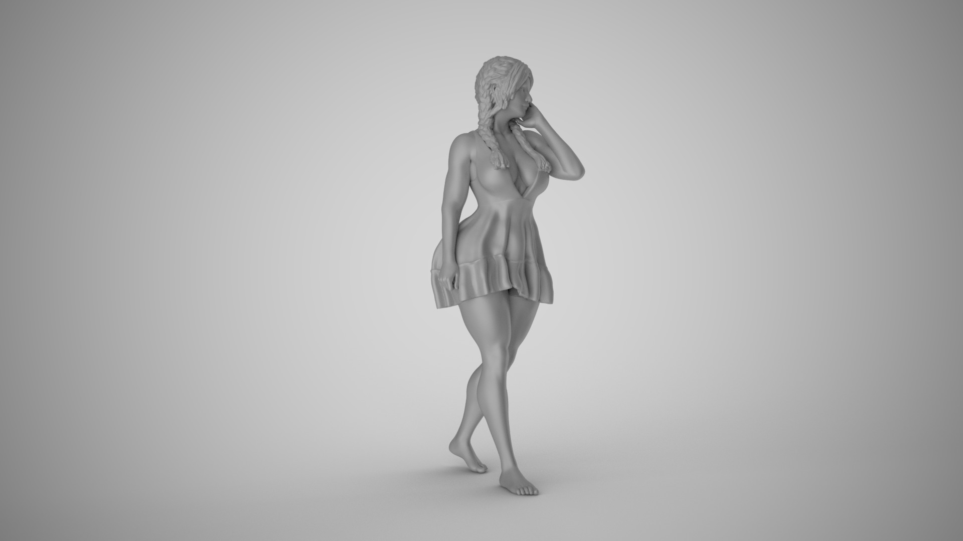 Appealing Woman 3D print model_2
