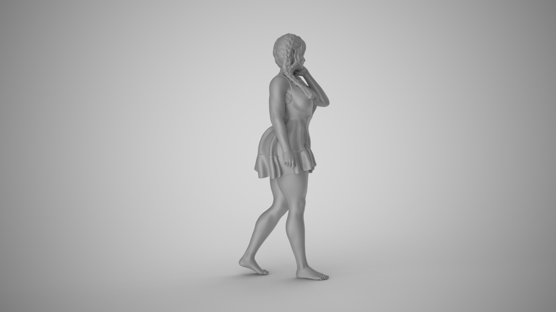 Appealing Woman 3D print model_1