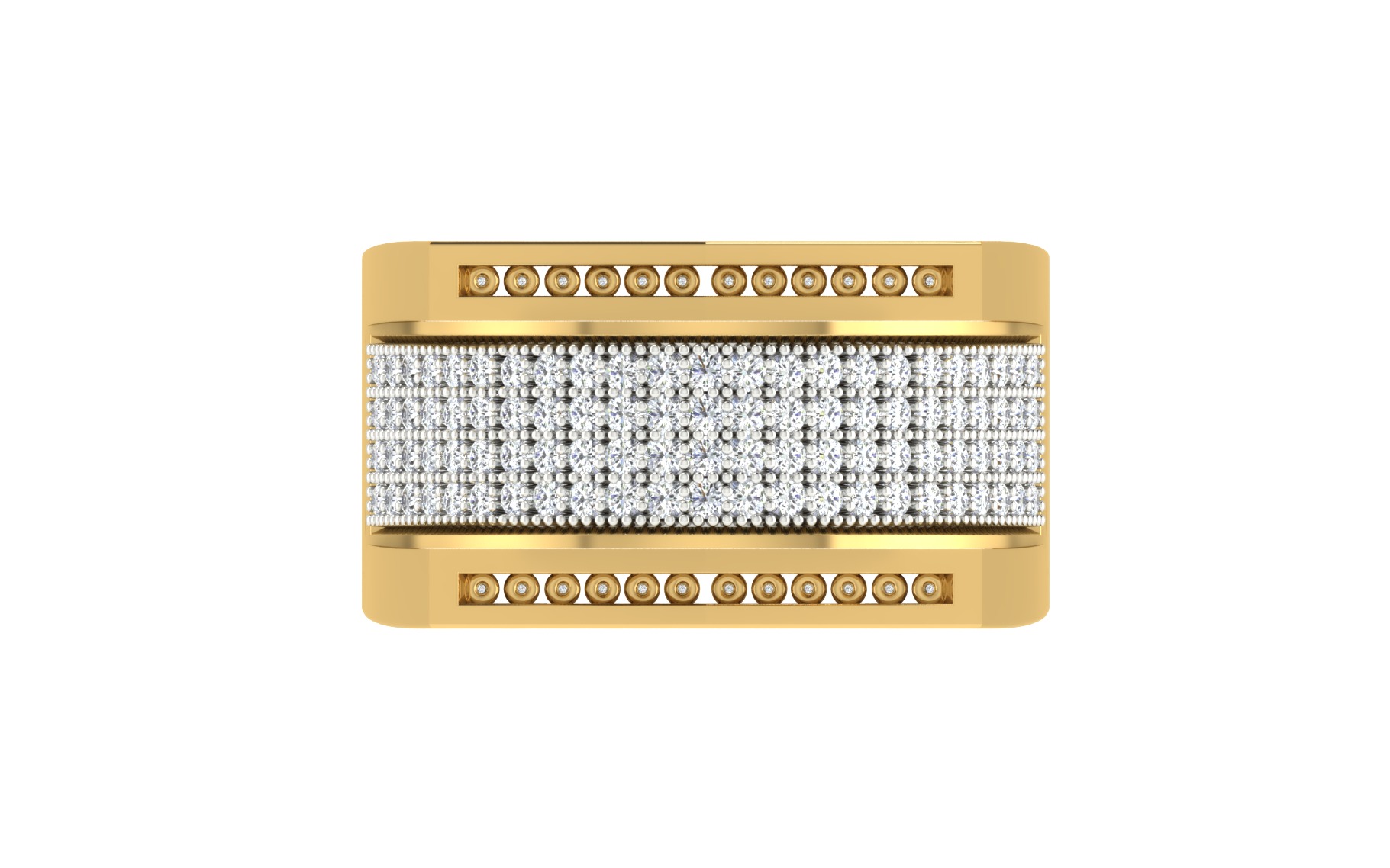  Mens Ring  Render 3dm STL OBJ FBX Details 3D print model_7