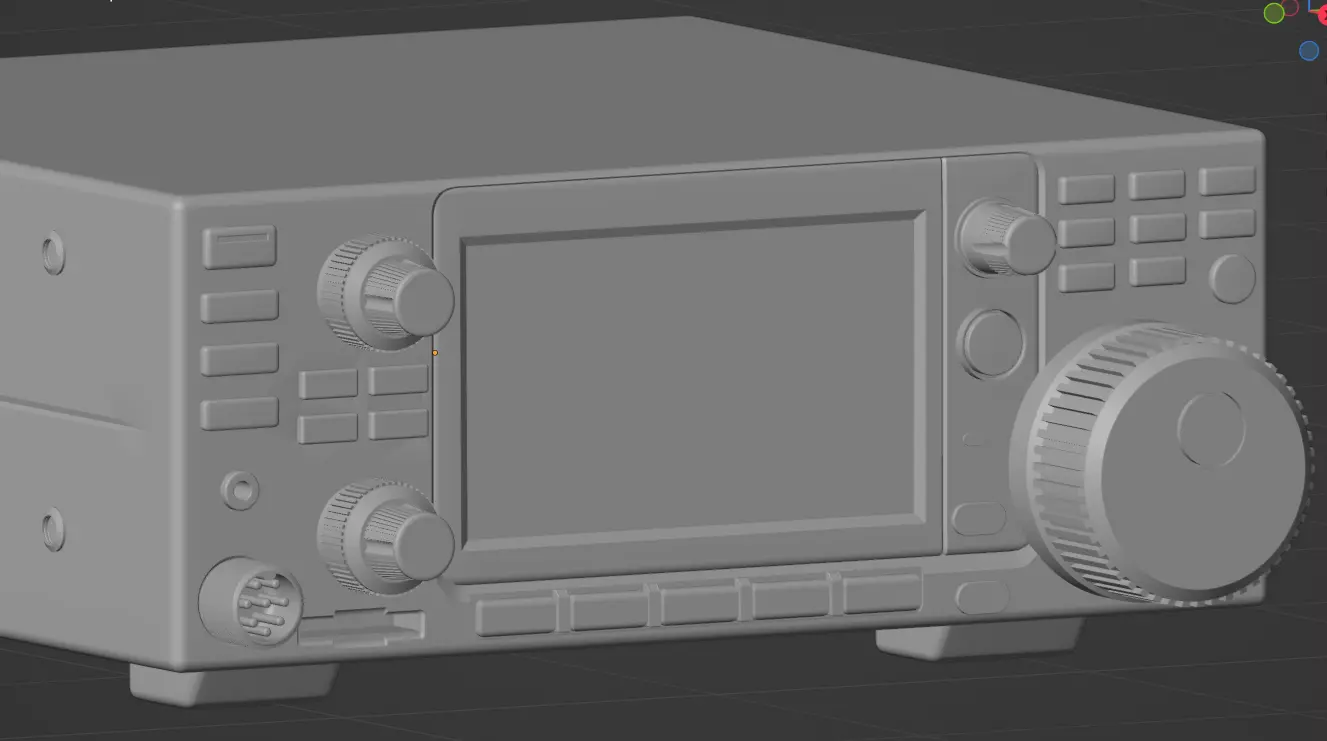 ham icom ic7300 radio 3D print model