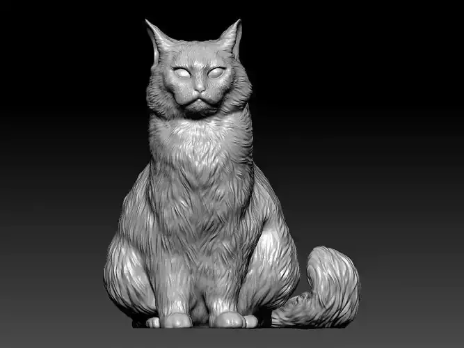 Unnamed cat model - statue - 3D print 3D print model