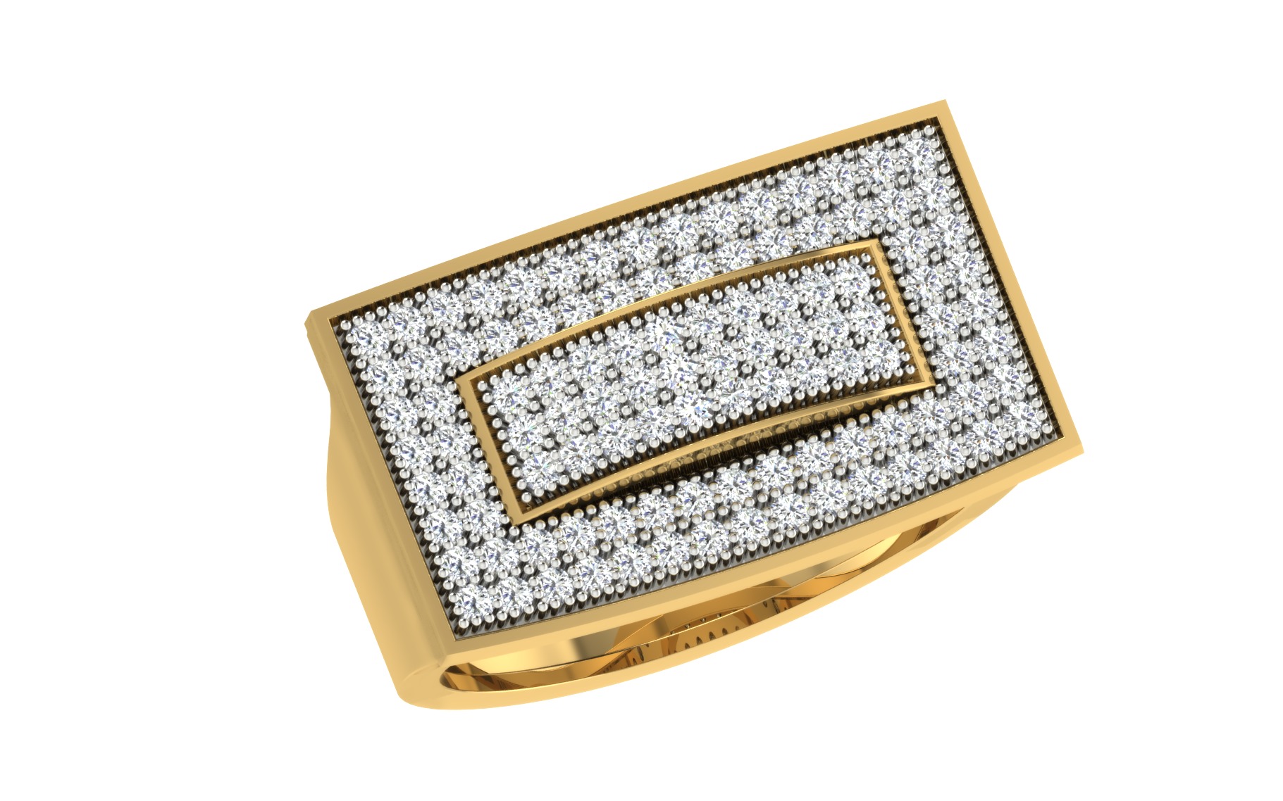  Mens Ring  Render 3dm STL OBJ FBX Details 3D print model_2