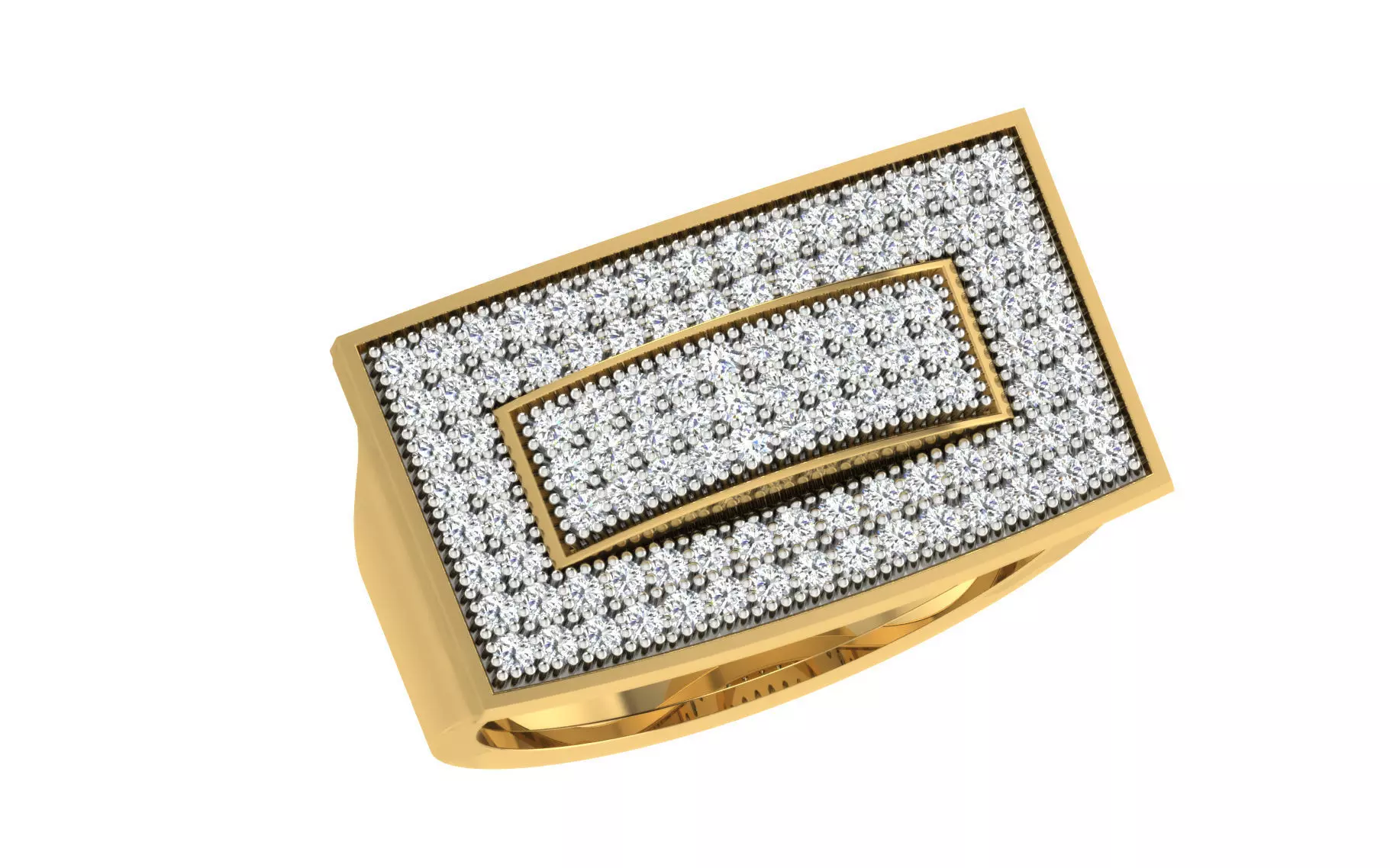  Mens Ring  Render 3dm STL OBJ FBX Details 3D print model_0