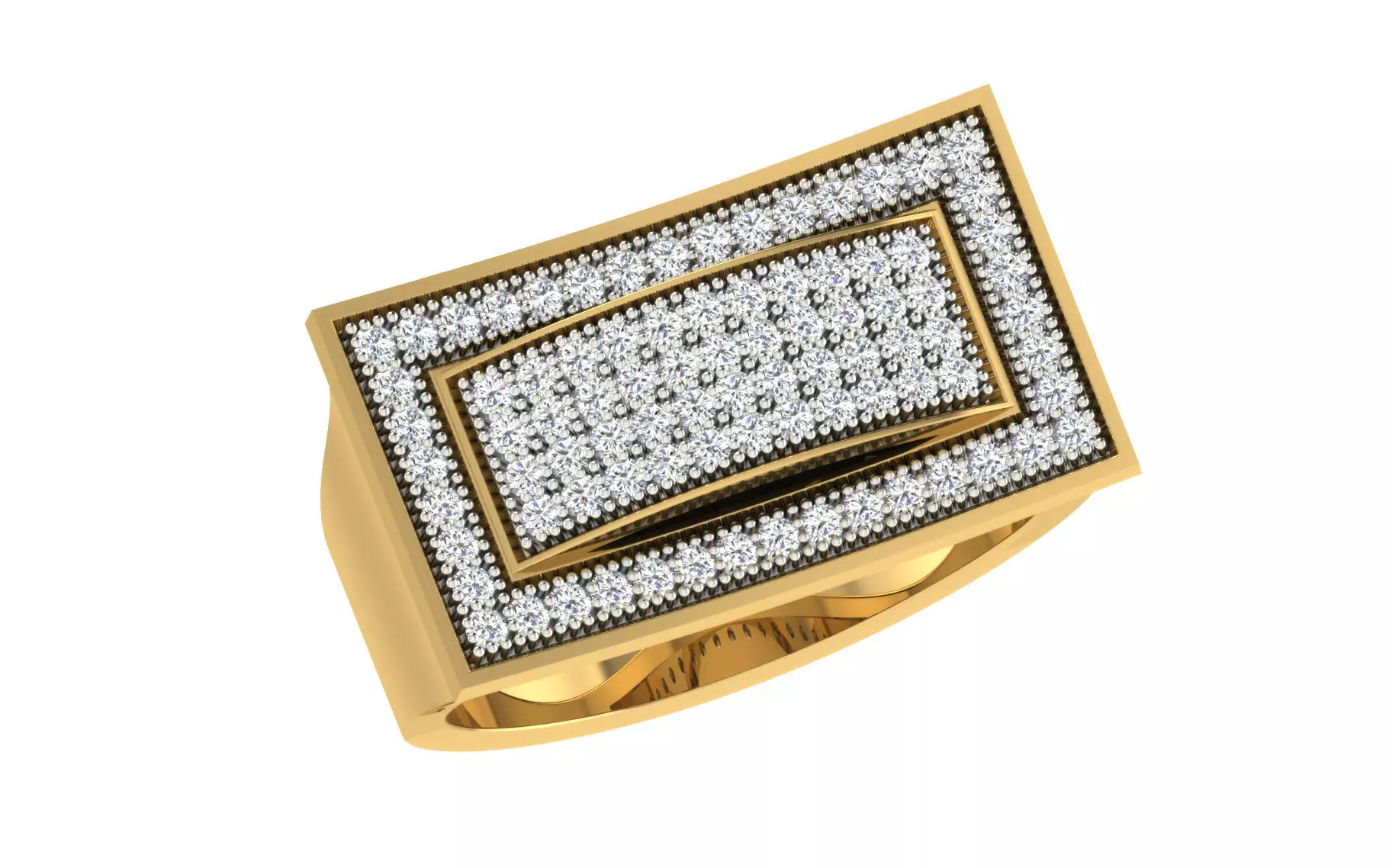  Mens Ring  Render 3dm STL OBJ FBX Details 3D print model_0