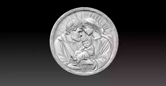 Holy Family Pendant