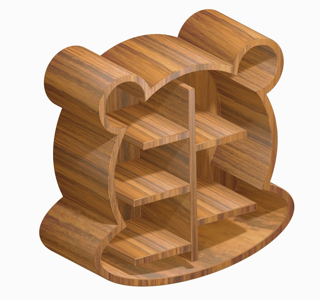 Decorative Kids Organizer Stand 3D print model_1