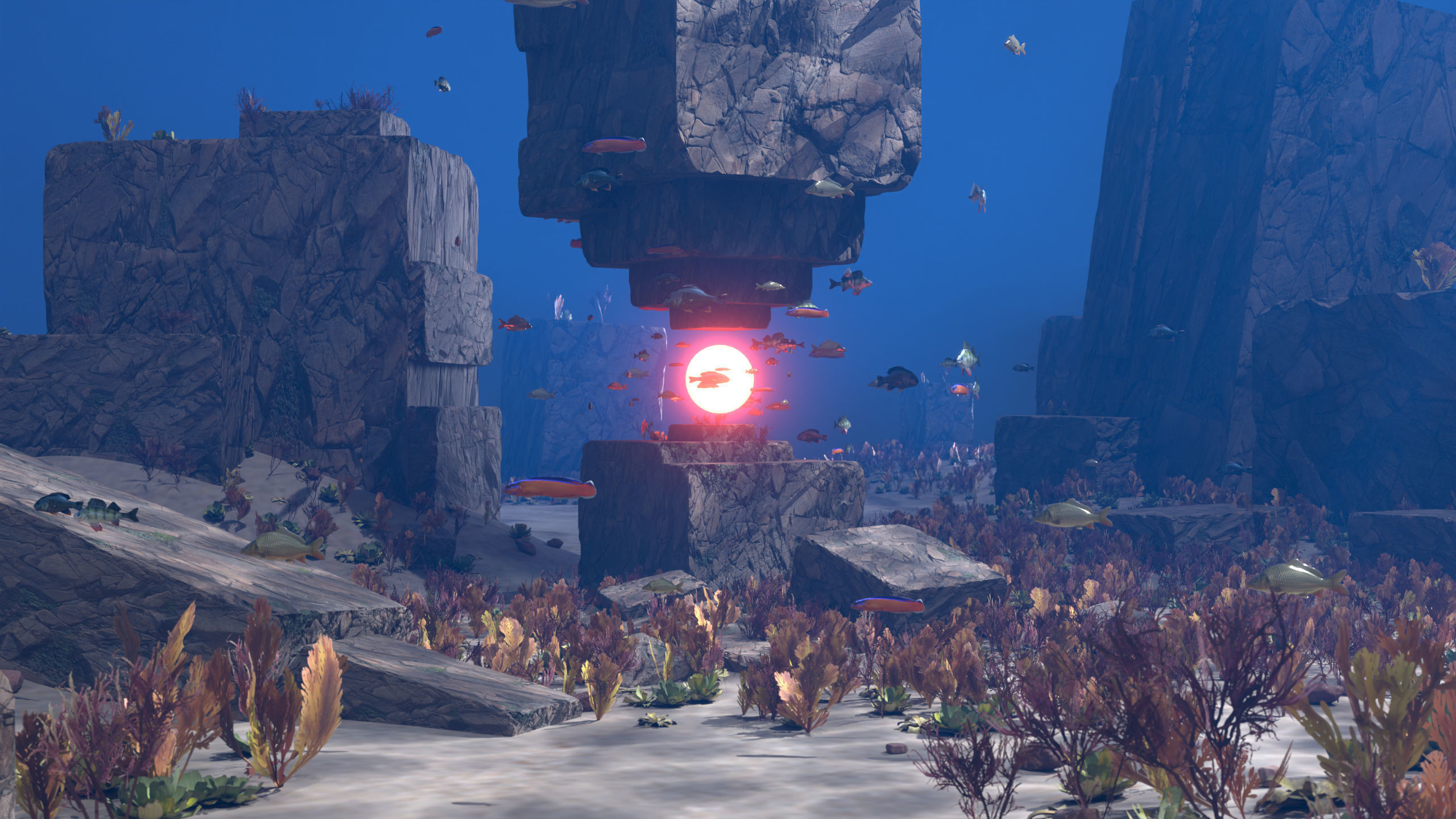Realistic Underwater Scene  3D model_1