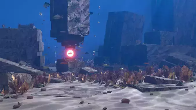 Realistic Underwater Scene  3D model