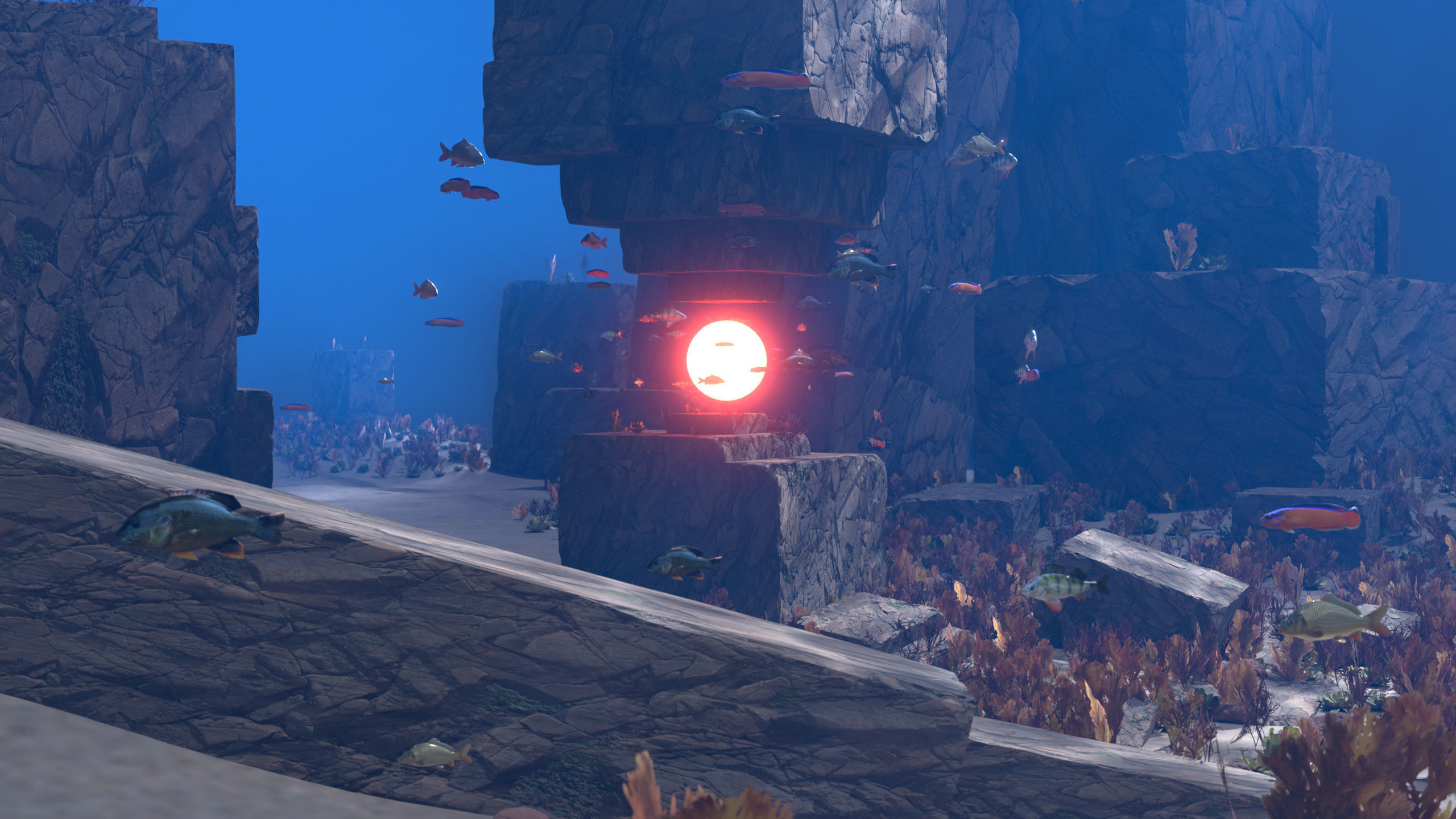 Realistic Underwater Scene  3D model_2