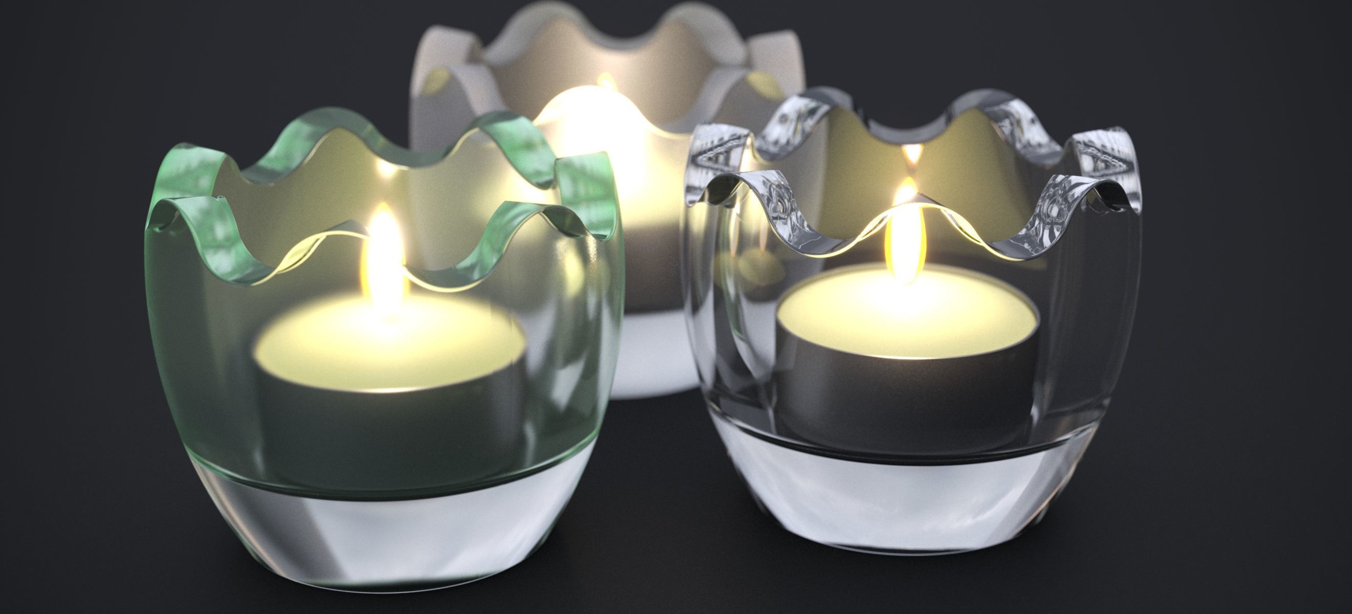 CHRISTMAS CANDELITE HOLDER 2024 3D model_4