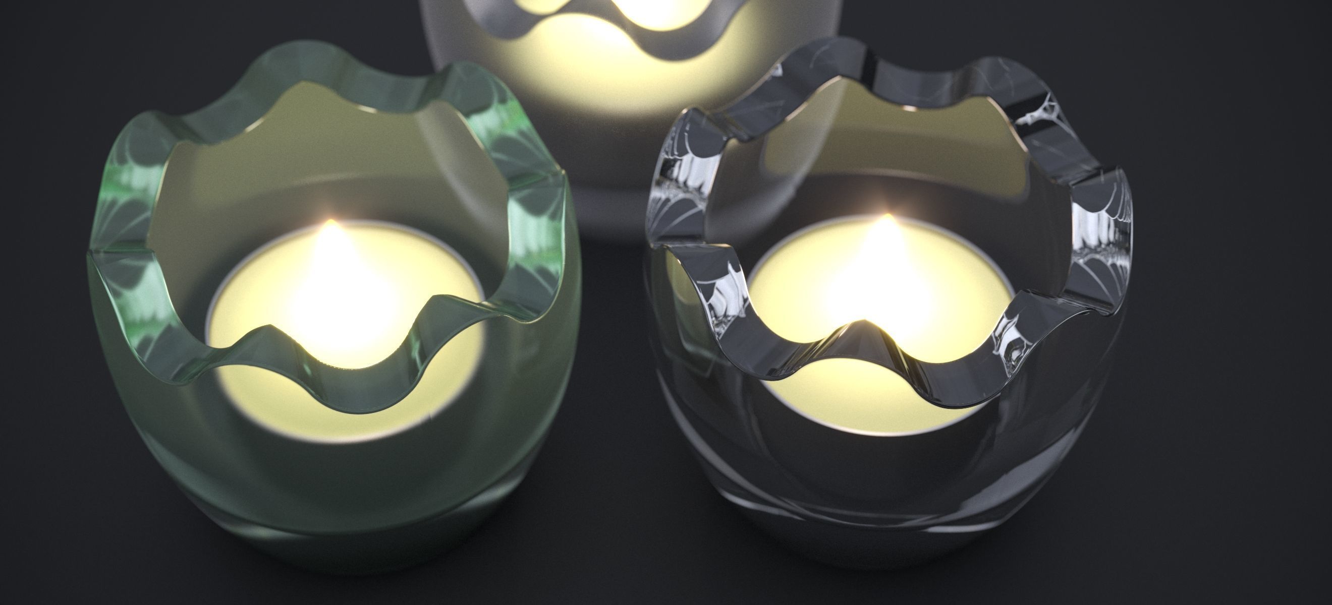 CHRISTMAS CANDELITE HOLDER 2024 3D model_9