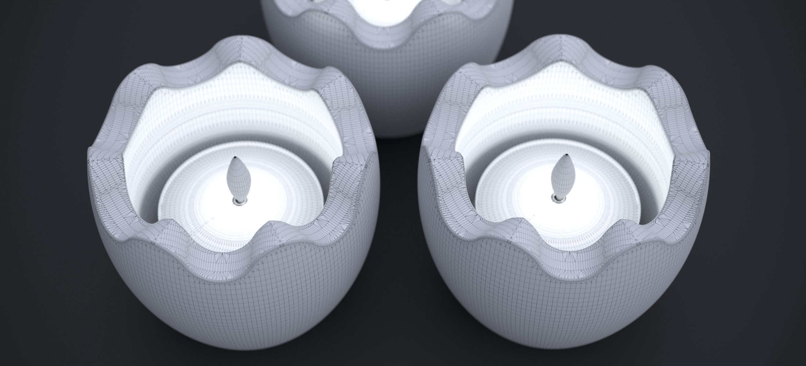 CHRISTMAS CANDELITE HOLDER 2024 3D model_17