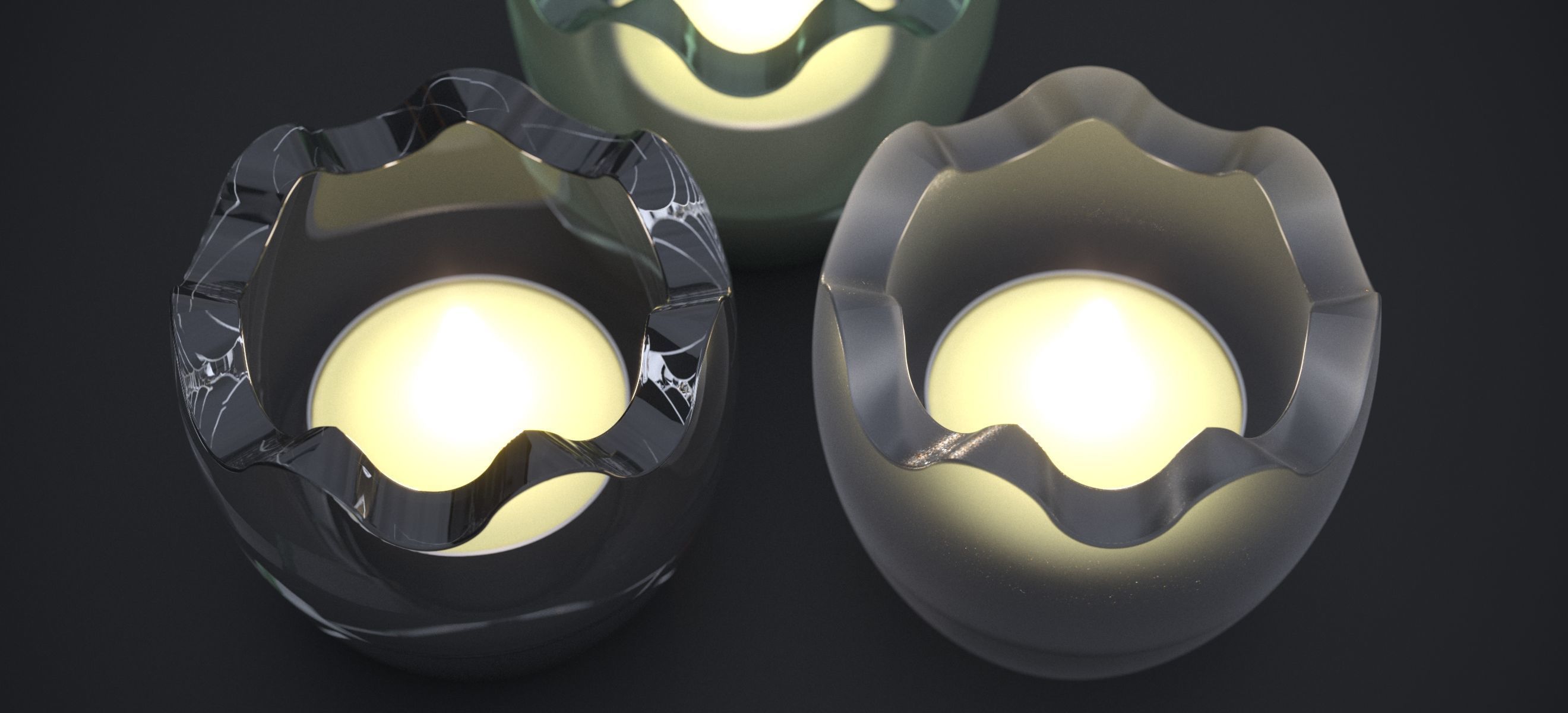 CHRISTMAS CANDELITE HOLDER 2024 3D model_7