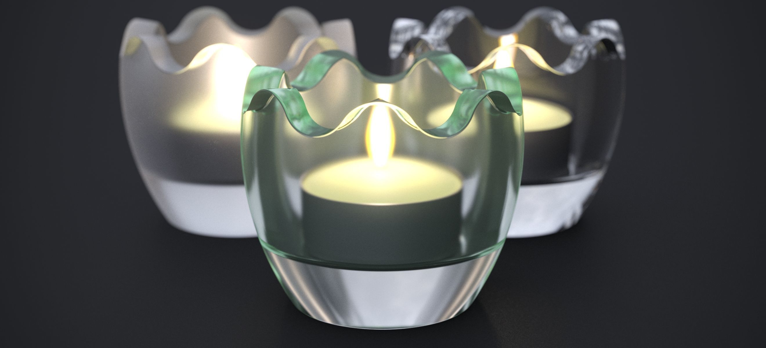 CHRISTMAS CANDELITE HOLDER 2024 3D model_3