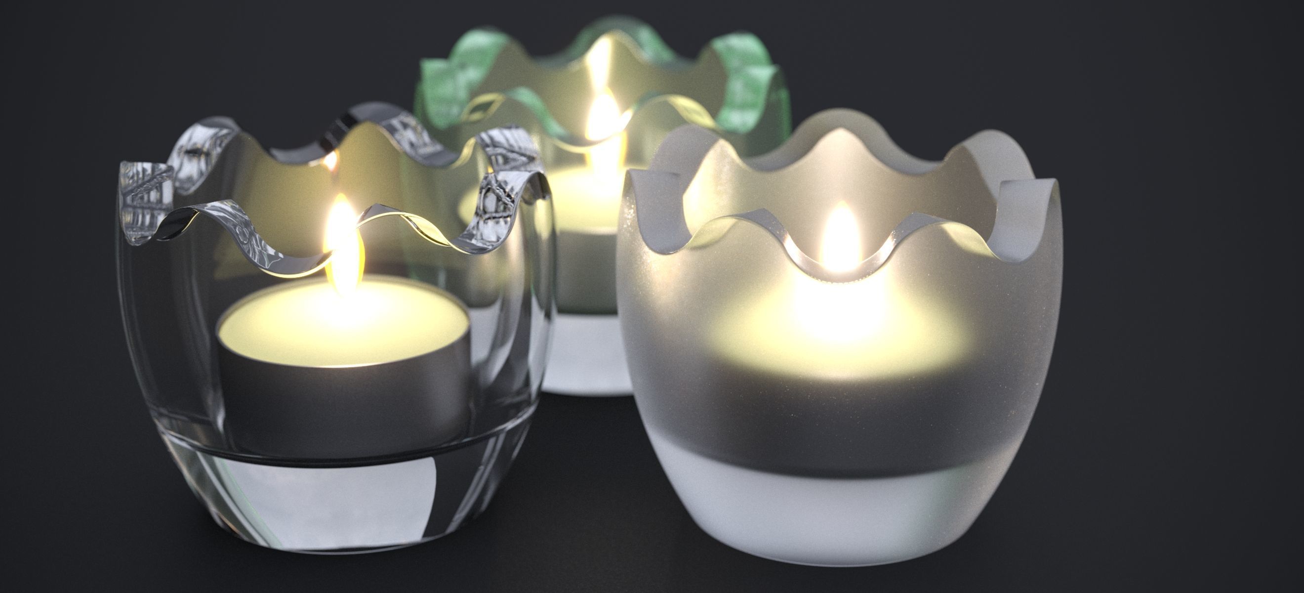 CHRISTMAS CANDELITE HOLDER 2024 3D model_6