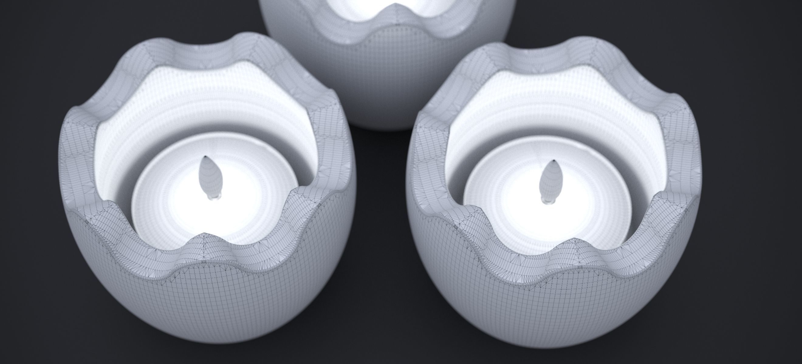 CHRISTMAS CANDELITE HOLDER 2024 3D model_18