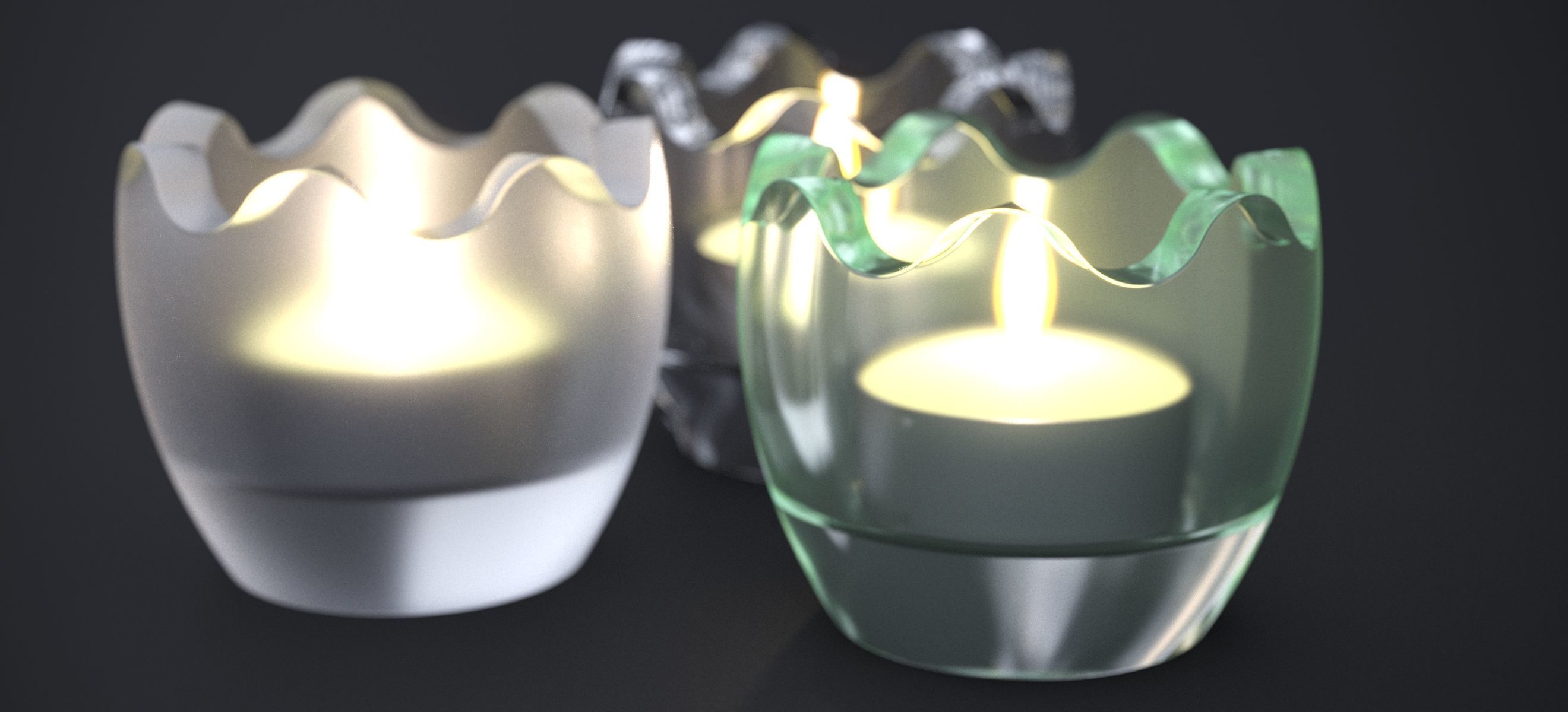 CHRISTMAS CANDELITE HOLDER 2024 3D model_2