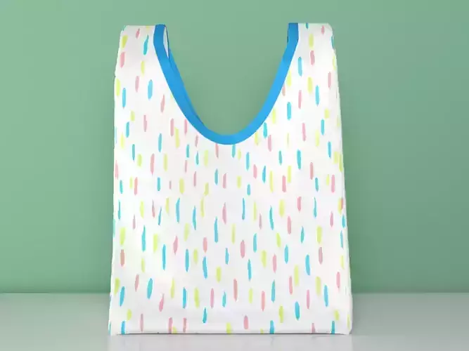 Multi-coloured dot tote bag
