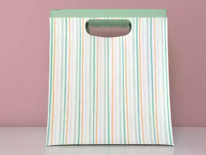 Striped paper bags