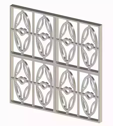 Exquisite Window Grill 3D print model