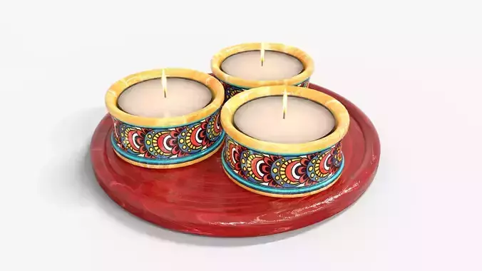 Candle Holder Plate 