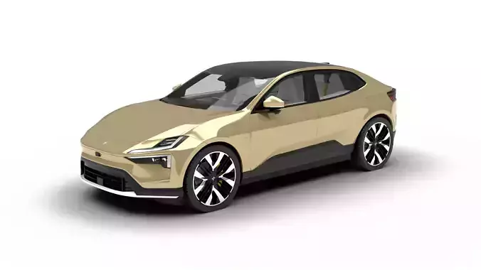 Polestar 4 2024 3d model  3D model