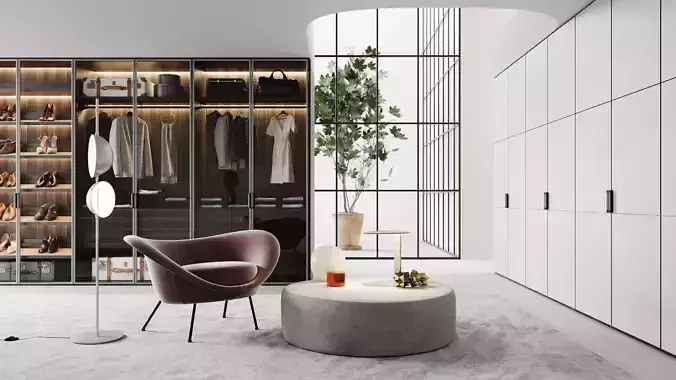 Cloakroom 3D model